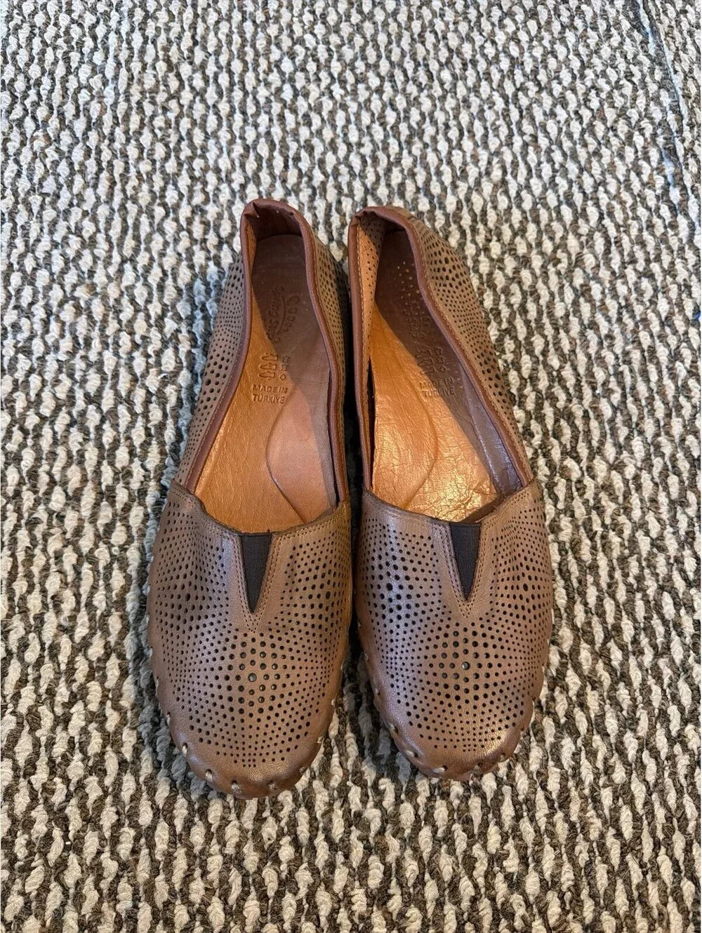 Spring Step Fia Perforated Leather Loafers 10